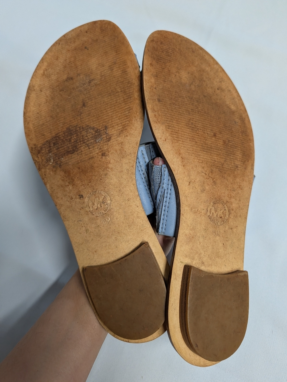 MICHAEL Michael Kors August Blue Slide Sandals for Women Size 10 - Picture 12 of 16